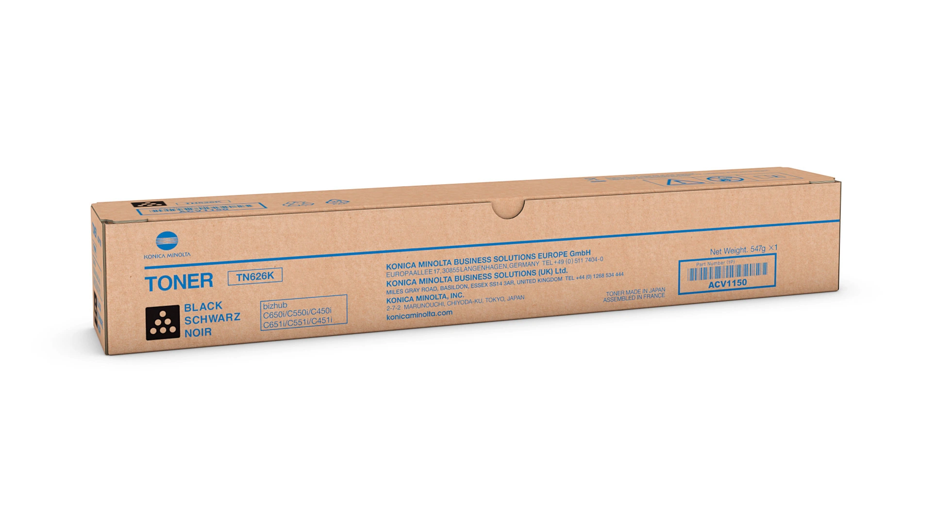 Toner Black for bizhub C450i, C550i, C650i, C451i, C555i, C651i