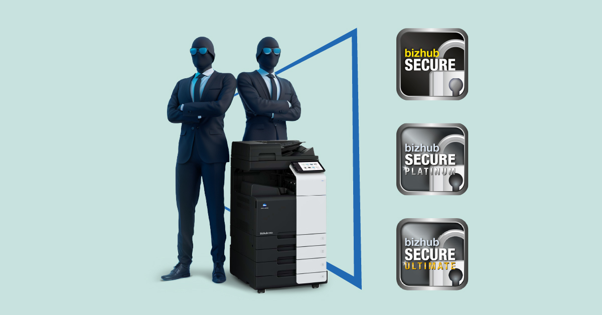 Bizhub SECURE apsaugo jūsų dokumentus, duomenis ir įmonės informaciją.