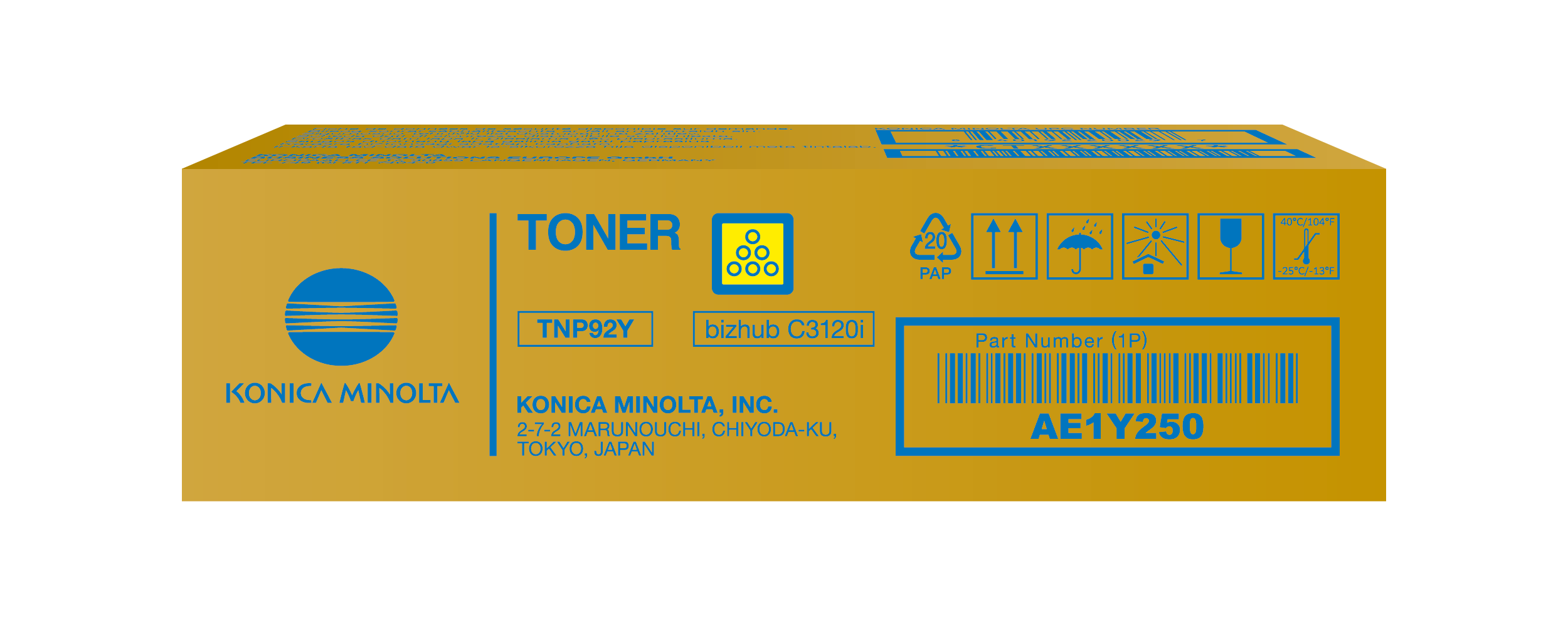 Toner Yellow for bizhub C3120i - TNP92Y
