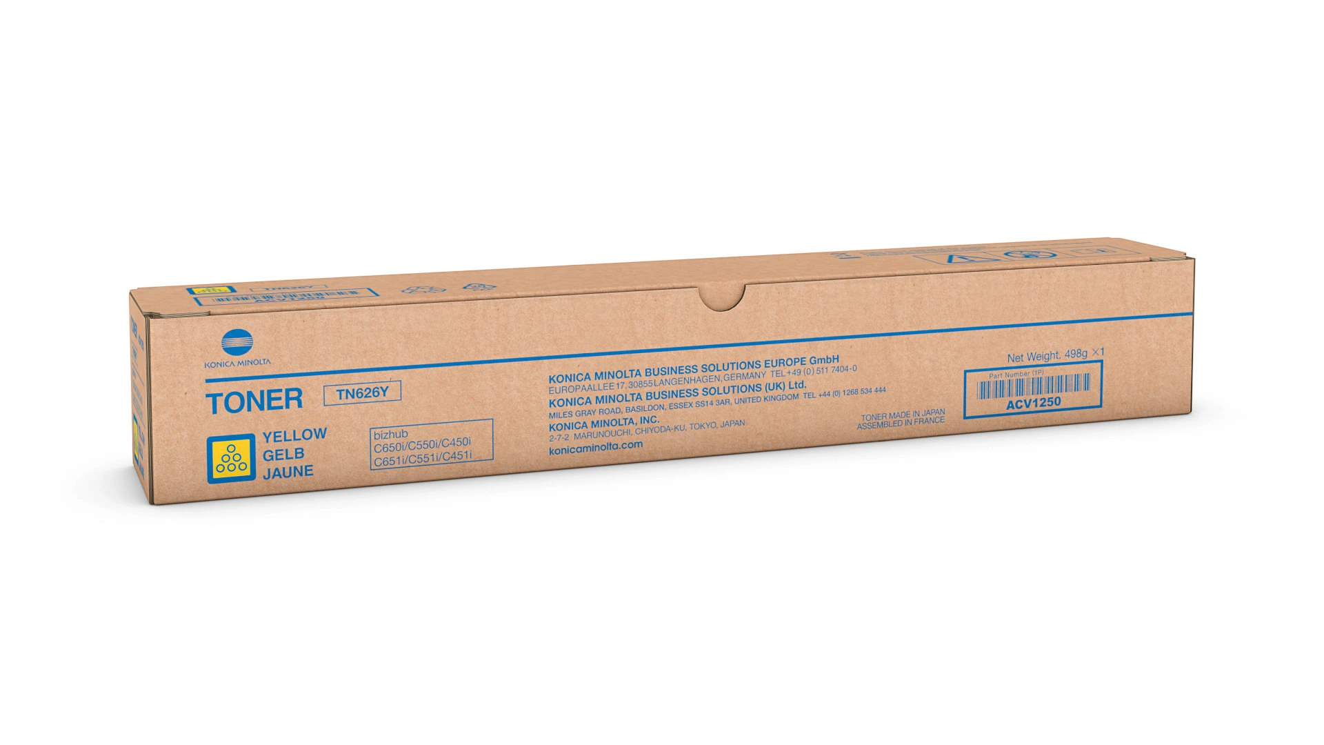 Toner Yellow for bizhub C450i, C550i, C650i, C451i, C555i, C651i